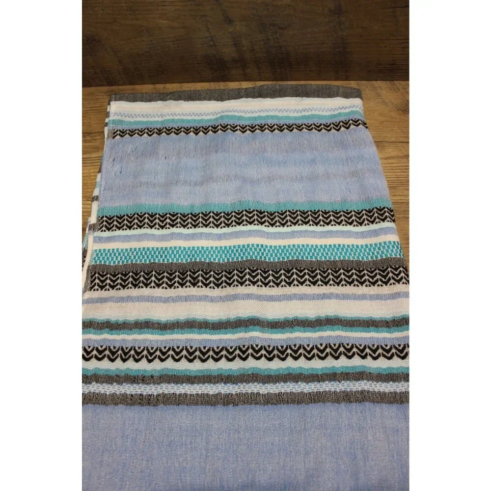 Calvin Klein‎ women's woven striped lightweight long wrap scarf